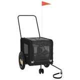 Pet Bike Trailer Black Oxford Fabric and Iron 93933