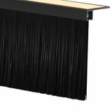Self-adhesive Door Brush Seals 12 pcs Black 100 cm 42019578