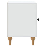 Bedside Cabinet White 43 x 34.5 x 50 cm Engineered Wood 894105