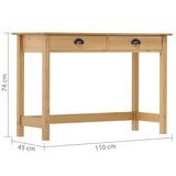 Console Table Hill with 2 Drawers 110x45x74 cm Solid Pine Wood 288991