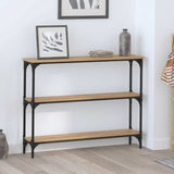 Console Table Artisan Oak 100 x 22.5 x 75 cm Engineered Wood 883504