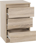 ZNTS Malvern 3 Drawer Bedside 100-103-071