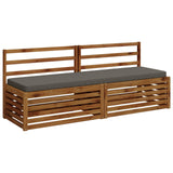 2-Piece Bench Cushions VUGHT 2 pcs 100% Polyester Grey 952233