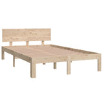 Bed Frame without Mattress Solid Wood Pine 120x200cm 810490
