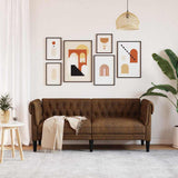 Sofa Brown 182.5 x 74.5 x 74.5 cm Polyester 42013009