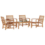 Garden Sofa Set Natural Solid teak wood 3356861