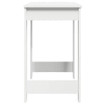 ZNTS Desk White 100x45x75 cm Engineered Wood 860427