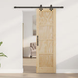 Sliding Door ORKDAL Natural 61 x 198.5 cm Solid Pine Wood 3445539