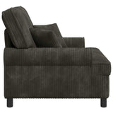 XXL Armchair with Cushions Dark brown 1.5 Lines Fabric 42043500