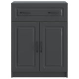 Sideboard with Drawer Black 66 x 34.5 x 87 cm Engineered Wood 895786