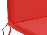 High Back Chair Cushion GEMERT 4 pcs 100% Polyester Red 945763