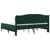 Bed Frame with Headboard Black 180 x 200 cm Velvet 3415279