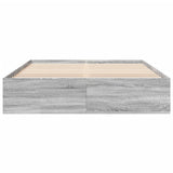 Bed Frame without Mattress Grey Sonoma 160x200 cm 3281005