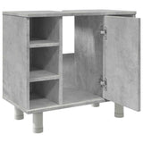 Bathroom Cabinet Concrete Grey 60x32x53.5 cm Engineered Wood 856143