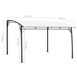 Sunshade awnings 3 x 3 x 2.55 m Cream 47975