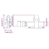 Sliding Cabinet Door Kit 244 cm Carbon Steel 4009680