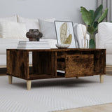 Coffee Table Smoked Oak 90x50x36,5 cm Engineered Wood 821065