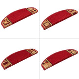 Stair Mats Self-adhesive 10 pcs 65x21x4 cm Red 149831