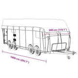 Caravan Roof Cover Grey 1000x300 cm Non-woven Fabric 4015875