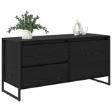 TV Cabinet Black Oak 100 x 36 x 49.5 cm Engineered Wood 886618