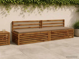 2-Piece Bench Cushions SOEST 2 pcs 100% Polyester Taupe 949133