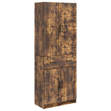 Cabinet Set 2 pcs Smoked Oak Engineered Wood 3416993