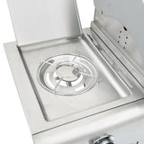 Gas BBQ Grill with 5 Burners Silver Stainless Steel 3214256