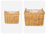 Planter Basket GENDT 2 pcs Natural Brown Kubu Rattan 42020970