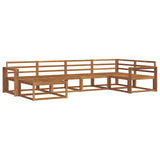 Outdoor Sofa Set 6 pcs Natural Solid Acacia Wood 3367827