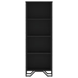 Bookcase Black 50x31x137.5 cm Engineered Wood 848609