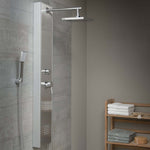 ZNTS SCHÜTTE Shower Panel with Single Lever Mixer TAHITI Stainless Steel 435038