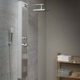 ZNTS SCHÜTTE Shower Panel with Single Lever Mixer TAHITI Stainless Steel 435038
