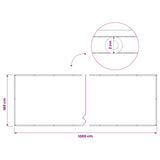 Balcony Privacy Screen 180 x 1000 cm Fabric with PU Coated 42036485