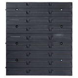 80 Piece Storage Bin Kit with Wall Panels Red and Black 150812