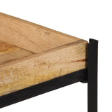 Kitchen Trolley 60x40x80 cm Solid Rough Wood Mango 374063