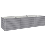 Raised Garden Bed Grey 240 x 80 x 55 cm cold-rolled steel 8006409