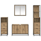 Bathroom Furniture Set 4 pcs Artisan Oak Engineered Wood 3402483