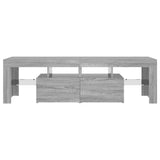 TV Cabinet with LED Lights Grey Sonoma 140x36.5x40 cm 822642