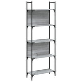 Bookshelf 5-Tier Grey Sonoma 60.5x24x166.5 cm Engineered Wood 838866