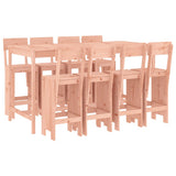 Garden Bar Set Brown Solid Douglas wood Large Footrest 3157822