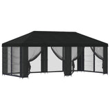6 x 3 m Black Polyester and Steel 190 3376028