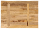 Table Top Live Edge 60x60x3.8 cm Solid Wood Rough Mango 370690