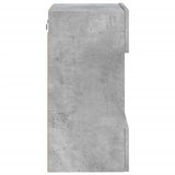 TV Wall Cabinet with LED Lights Concrete Grey 40x30x60.5 cm 837084
