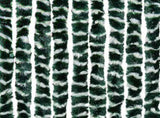 Fly Curtain Green and White 90x200 cm Chenille 377384
