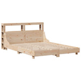 Bed Frame without Mattress 150x200 cm King Size Solid Wood Pine 3306417