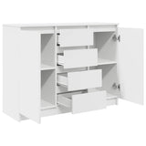 Sideboard with Drawers White 100.5x35x76 cm Engineered Wood 3328444