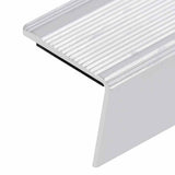 Stair Nosings in L-shape 15 pcs Aluminium 90 cm Silver 146737
