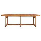 11 Piece Garden Dining Set 280x90x75 cm Solid Wood Acacia 3086980