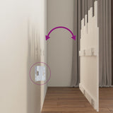 Wall Headboard White 127.5x3x80 cm Solid Wood Pine 824789