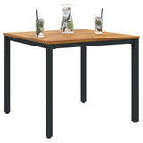 Outdoor Table Natural and Black 90 x 90 x 75 cm 4010610